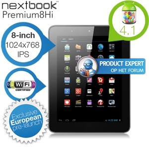 iBood - Nextbook 8 inch Android 4.1 dual core tablet met WiFi, Bluetooth en 1024x768 IPS scherm iBood - Nextbook 8 inch Android 4.1 dual core tablet met WiFi, Bluetooth en 1024x768 IPS scherm