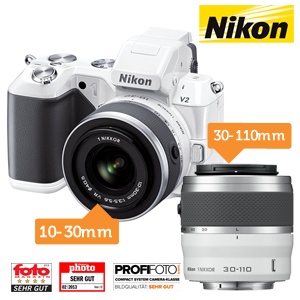 iBood - Nikon 1 V2 digitale camera met 10-30mm en 30-110mm VR Lenskit