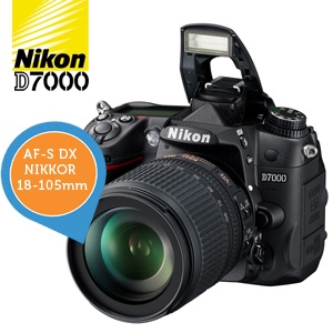 iBood - NIKON D7000 spiegelreflexcamera met AF-S DX NIKKOR 18-105mm f3.5-5.6G ED VR objectief iBood - NIKON D7000 spiegelreflexcamera met AF-S DX NIKKOR 18-105mm f3.5-5.6G ED VR objectief
