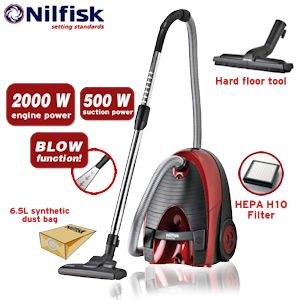 iBood - Nilfisk Action Plus 2000W stofzuiger met 500W zuigkracht en blaasfunctie iBood - Nilfisk Action Plus 2000W stofzuiger met 500W zuigkracht en blaasfunctie