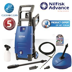 iBood - Nilfisk Compact Hogedrukreiniger C115.3-6 PCAD Xtra met complete set accessoires, rioolslang en 5 jaar garantie iBood - Nilfisk Compact Hogedrukreiniger C115.3-6 PCAD Xtra met complete set accessoires, rioolslang en 5 jaar garantie