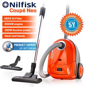 iBood - Nilfisk krachtige stofzuiger Coupé Neo met Hepa filter, uitgebreide accessoireset en 5 jaar garantie iBood - Nilfisk krachtige stofzuiger Coupé Neo met Hepa filter, uitgebreide accessoireset en 5 jaar garantie