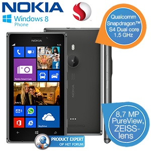iBood - Nokia Lumia 925 Smartphone met 8,7 megapixel camera en Windows Phone 8 iBood - Nokia Lumia 925 Smartphone met 8,7 megapixel camera en Windows Phone 8