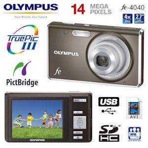iBood - Olympus FE-4040 14 Megapixel Camera met 4x Optische Groothoekzoom en Dubbele Beeldstabilisatie iBood - Olympus FE-4040 14 Megapixel Camera met 4x Optische Groothoekzoom en Dubbele Beeldstabilisatie