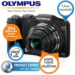 iBood - Olympus SZ-31MR 16MP compactcamera met 24x optische zoom en 2x superresolutie iBood - Olympus SZ-31MR 16MP compactcamera met 24x optische zoom en 2x superresolutie