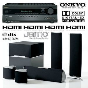 iBood - Onkyo TX-SR307 5.1 Home Theatre Receiver met Jamo A-405 Design Speakerset iBood - Onkyo TX-SR307 5.1 Home Theatre Receiver met Jamo A-405 Design Speakerset