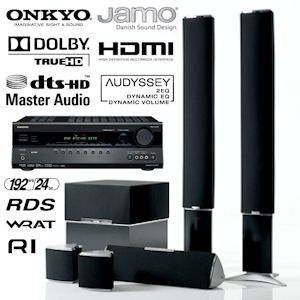 iBood - Onkyo TX-SR507 5.1 Home Theatre Receiver met Jamo A-407 Design Speakerset iBood - Onkyo TX-SR507 5.1 Home Theatre Receiver met Jamo A-407 Design Speakerset