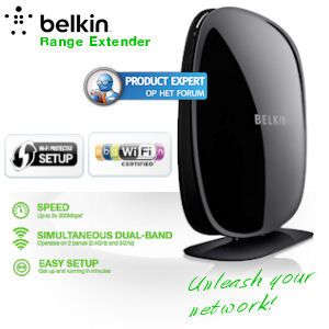 iBood - Ontketen het potentieel van je WiFi netwerk met de Belkin Dual-Band Wireless Range Extender! iBood - Ontketen het potentieel van je WiFi netwerk met de Belkin Dual-Band Wireless Range Extender!