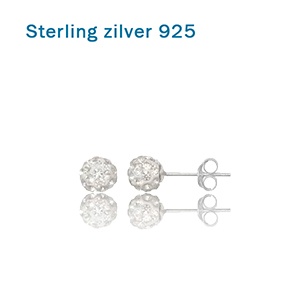 iBood - Oorbellen in Sterling zilver gevuld met Swarovski kristallen iBood - Oorbellen in Sterling zilver gevuld met Swarovski kristallen