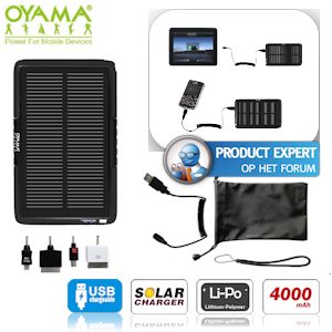 iBood - Oyama Maxi Solar Tablet Hybrid Battery Pack 4000 mAh iBood - Oyama Maxi Solar Tablet Hybrid Battery Pack 4000 mAh