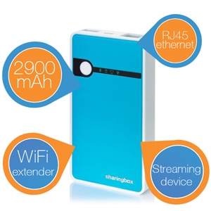 iBood - Ozota Sharingbox – Het draadloze opslagmedium met oplaadfunctie en Wireless extender iBood - Ozota Sharingbox – Het draadloze opslagmedium met oplaadfunctie en Wireless extender