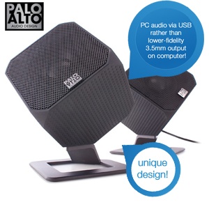 iBood - Palo Alto Cubik: USB computerluidsprekers met 'front row sound satisfaction'