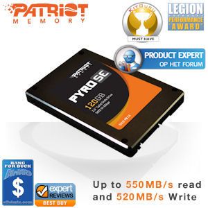 iBood - Patriot Pyro SE 2,5" Solid State Drive met 120 GB: schokbestendig en ultra snel!