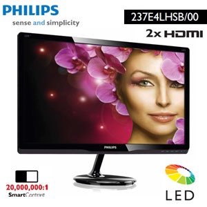 iBood - Philips 237E4LHSB00 monitor met LED achtergrondverlichting en SmartImage Lite