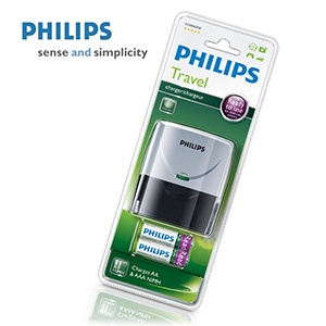 iBood - Philips Charger SCB4060NB/10, voor AA en AAA batterijen