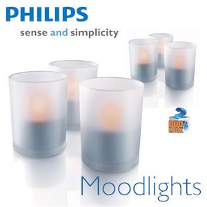 iBood - Philips Imageo LED Moodlights Duopack - 6 Oplaadbare LED lights iBood - Philips Imageo LED Moodlights Duopack - 6 Oplaadbare LED lights