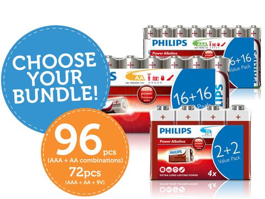 iBood - Philips Megabatterijenbundel, kies jouw samenstelling iBood - Philips Megabatterijenbundel, kies jouw samenstelling