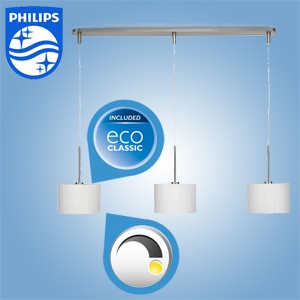 iBood - Philips myLiving hanglamp – 3x53 watt, 2800K – ideaal voor de woon- en eetkamer