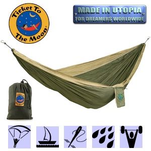 iBood - Planet Hammock Hangmat – Gemaakt van Superlichte Parachutestof iBood - Planet Hammock Hangmat – Gemaakt van Superlichte Parachutestof