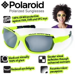 iBood - Polaroid Eyewear zonnebril, Sportief geel model! iBood - Polaroid Eyewear zonnebril, Sportief geel model!