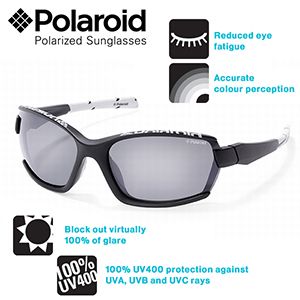 iBood - Polaroid Eyewear zonnebril, sportmodel zwart iBood - Polaroid Eyewear zonnebril, sportmodel zwart