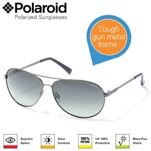 iBood - Polaroid unisex Aviator zonnebril iBood - Polaroid unisex Aviator zonnebril
