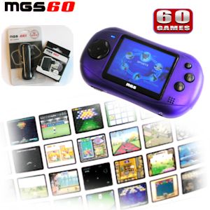 iBood - Portable Gaming Station met 2,5 inch TFT LCD, TV-out en 60 boeiende 16-bit games!