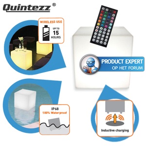 iBood - Quintezz Magic LED Cube - multifunctionele waterdichte kubus met LED licht iBood - Quintezz Magic LED Cube - multifunctionele waterdichte kubus met LED licht