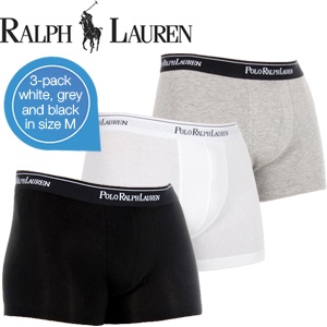 iBood - Ralph Lauren Heren Boxer 3-pack Wit+Zwart+Grijs - Maat M iBood - Ralph Lauren Heren Boxer 3-pack Wit+Zwart+Grijs - Maat M