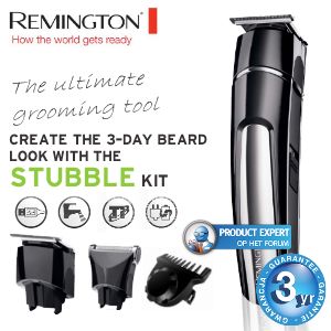 iBood - Remington Stubble Kit met T-Blade precisietrimmer en Full- sized folie scheerapparaat opzetstuk