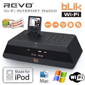 iBood - Revo iBlik WiFi Internetradio met iPod DockingStation iBood - Revo iBlik WiFi Internetradio met iPod DockingStation