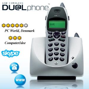 iBood - RTX DUALphone 3045 draadloze Skype- en DECT- telefoon iBood - RTX DUALphone 3045 draadloze Skype- en DECT- telefoon