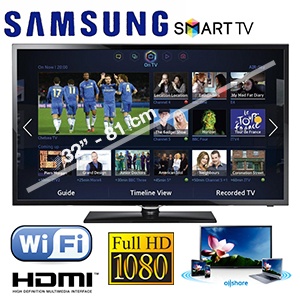 iBood - Samsung 32 inch FullHD Smart-tv met ingebouwde Wi-Fi iBood - Samsung 32 inch FullHD Smart-tv met ingebouwde Wi-Fi