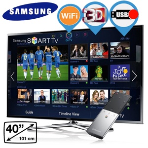 iBood - Samsung 40 inch Full-HD 3D SmartTV met Smart Touch Control, PVR en ingebouwde WiFi iBood - Samsung 40 inch Full-HD 3D SmartTV met Smart Touch Control, PVR en ingebouwde WiFi