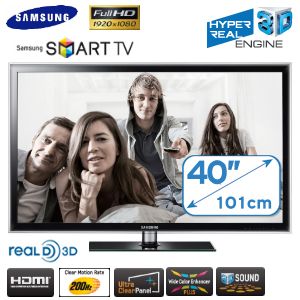 iBood - Samsung 40 inch ultradunne backlight LED LCD TV met 3D beeld en geluid, 200Hz en 4x HDMI