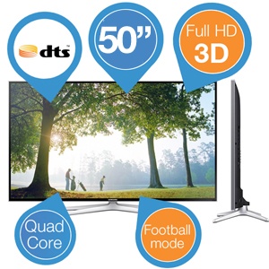iBood - Samsung 50" 3D Smart-TV met Quad-core processor en voetbalmodus iBood - Samsung 50" 3D Smart-TV met Quad-core processor en voetbalmodus