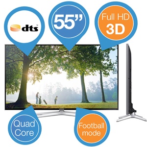 iBood - Samsung 55" 3D Smart-TV met Quad-core processor en voetbalmodus iBood - Samsung 55" 3D Smart-TV met Quad-core processor en voetbalmodus