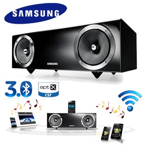 iBood - Samsung DA-E670 Wireless Audio Dock met helder geluid door glasvezelspeakers iBood - Samsung DA-E670 Wireless Audio Dock met helder geluid door glasvezelspeakers