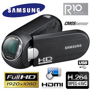 iBood - Samsung Full HD Camcorder met 8 x intelli zoom en touchscreen LCD display