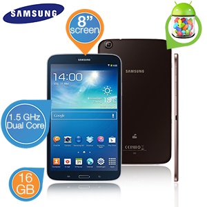 iBood - Samsung Galaxy Tab 3 8.0 met 1.5 GHz Dual Core processor, 8”scherm en 16 GB opslaggeheugen iBood - Samsung Galaxy Tab 3 8.0 met 1.5 GHz Dual Core processor, 8”scherm en 16 GB opslaggeheugen
