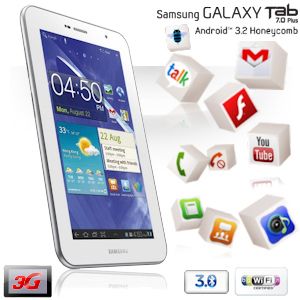 iBood - Samsung Galaxy Tab 7.0 Plus P6200 Android 3.2 met 3G iBood - Samsung Galaxy Tab 7.0 Plus P6200 Android 3.2 met 3G