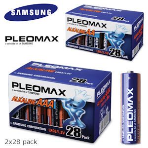 iBood - Samsung Pleomax 2x28 Pack AA en AAA Batterijen iBood - Samsung Pleomax 2x28 Pack AA en AAA Batterijen