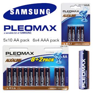 iBood - Samsung Pleomax Batterij Pack 74 stuks met 5x10 Pack AA en 6x4 Pack AAA iBood - Samsung Pleomax Batterij Pack 74 stuks met 5x10 Pack AA en 6x4 Pack AAA