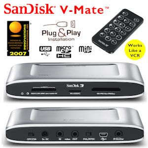 iBood - SanDisk VMate Videorecorder en Speler met afstandsbediening iBood - SanDisk VMate Videorecorder en Speler met afstandsbediening