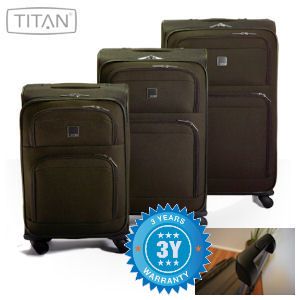 iBood - set van 3 lichtgewicht stijlvolle en praktische trolley's met 4 wielen van topmerk Titan iBood - set van 3 lichtgewicht stijlvolle en praktische trolley's met 4 wielen van topmerk Titan