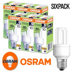 iBood - Set van Zes Energiezuinige Osram Spaarlampen iBood - Set van Zes Energiezuinige Osram Spaarlampen