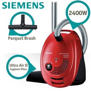 iBood - Siemens 2400 watt sledestofzuiger met 10m bereik en parketborstel iBood - Siemens 2400 watt sledestofzuiger met 10m bereik en parketborstel