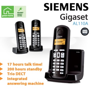 iBood - Siemens Gigaset AL110A Trio DECT met geïntegreerd antwoordapparaat