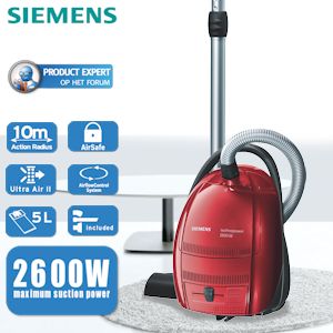 iBood - Siemens stofzuiger met 2600 w zuigvermogen, 10m actieradius en toebehoren set