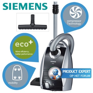 iBood - Siemens Z5.0 Sledestofzuiger Green Power Edition: Meer efficiëntie, betere prestaties!